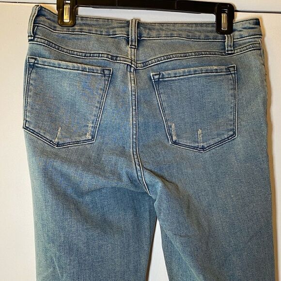 PRANA Organic Cotton Blend Distressed Denim Skinny Jeans Women’s Size 8 - Picture 3 of 5